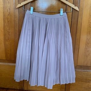 Dusty Pink Pleated Skirt